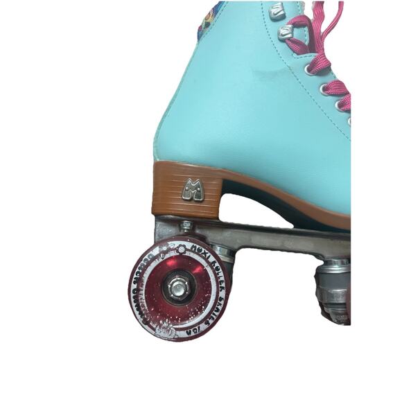 Moxi Beach Bunny Blue‎ Pink Roller Skates Kids size 4 No Box - Picture 10 of 10